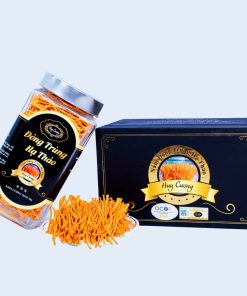 Đông trùng hạ thảo Huy Cương sợi đẹp thượng hạng, lọ 50g sấy khô thăng hoa pha trà, ngâm rượu, mật ong