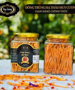 (Combo 2 lọ) Nấm Đông trùng hạ thảo sấy khô thăng hoa, sợi đẹp loại 1 (20gr) Huy Cương ngâm rượu, ngâm mật ong, pha trà