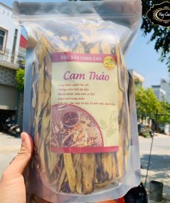 Cam thảo khô thái lát loại 1 (ngọt, thơm, sạch). Trà cam thảo bắc giúp thanh nhiệt giải độc, giảm ho, hạ sốt