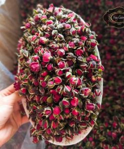 Trà nụ hoa hồng khô Tây Tạng, sấy lạnh giúp đẹp da, tăng cường sức khoẻ. Nụ hồng khô hữu cơ organic uống trà Đà Lạt