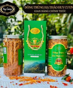(Combo 2 lọ) Nấm Đông trùng hạ thảo sấy khô thăng hoa, sợi gãy lọ 50g Huy Cương ngâm rượu, ngâm mật ong, pha trà