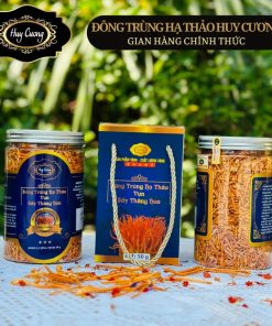 (Combo 2 lọ) Nấm Đông trùng hạ thảo sấy khô thăng hoa, sợi vụn 50g Huy Cương ngâm rượu, ngâm mật ong, pha trà