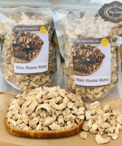 Chân nấm hương rừng, nấm đông cô khô sạch (500g, 1kg) làm ruốc loại 1 to, hữu cơ. Chân nấm hương chay rừng Tây Bắc