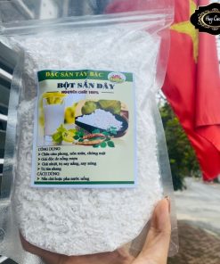 Tinh bột sắn dây ta khô nguyên chất, cam kết 100%, tinh chế thủ công giúp thanh nhiệt giải độc, giải rượu, giảm cân