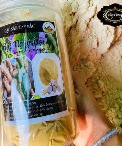 Bột nghệ đen, nga truật khô nguyên chất loại 1 chế biến thủ công từ nghệ đen tươi Tây Bắc sấy khô